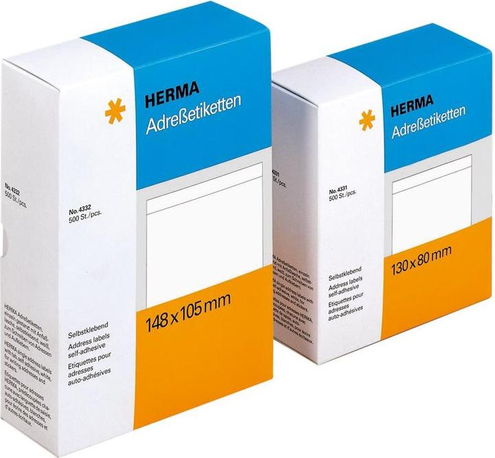 Actual product image HERMA Address labels for typewriters