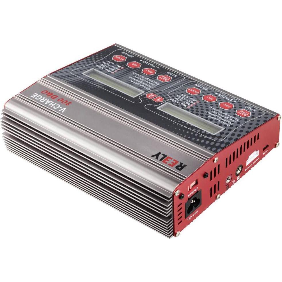 Thumbnail - Reely V-Charge 200 Duo Modellbau-Multifunktionsladegerät 12 V, 230 V 10 A NiMH