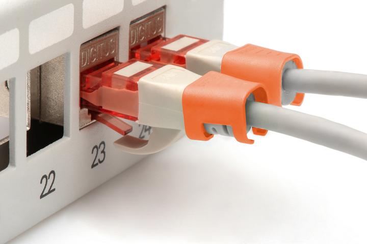 Produktbild Digitus Farbclips für Patchkabel - Orange (CAT5e)