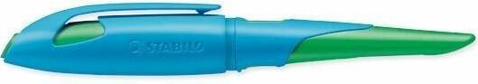 Actual product image STABILO EASYbirdy ergonomic school fountain pen for right-handers standard nib (Green, Blue, 1 x)