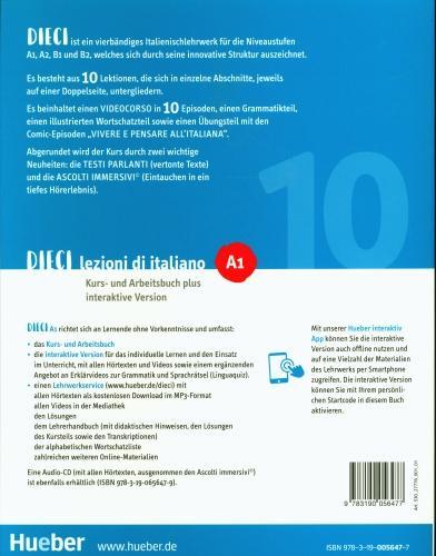 Image du produit Dieci A1: corso e quaderno: più versione interattiva e app (Italien, Ciro Massimo Naddeo, Euridice Orlandino, 2024)