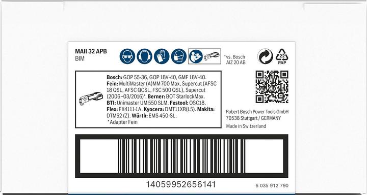 Produktbild Bosch Professional Zubehör PRO MAII 32 APB Blatt für Multifunktionswerkzeuge, 32 x 80 mm