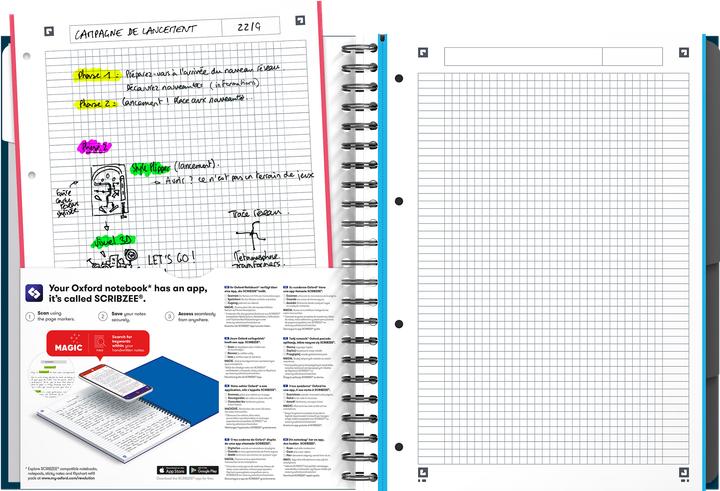Image du produit Oxford Livre européen (A4, Quadrillé, Couverture rigide)