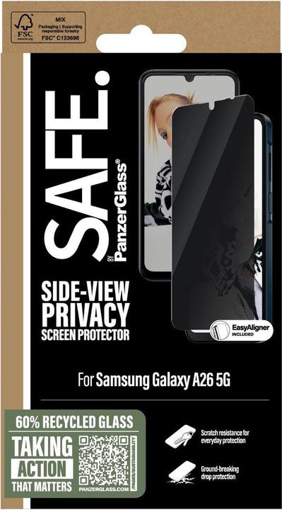 Produktbild PanzerGlass Safe By Privacy (1 Stk., Samsung Galaxy A26)