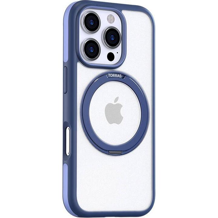 Torras Ostand R Fusion (Apple iPhone 16 Pro), Smartphone Hülle, Violett, Blau