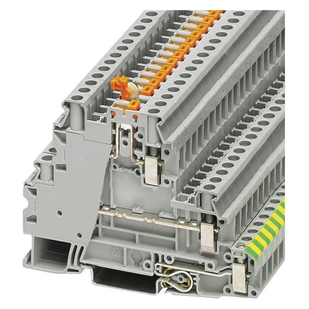 Phoenix Contact Grigio Ut 4-Pe/L/Mt, Cavo + Spina Elettrica,