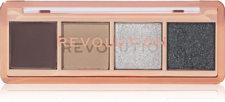 Actual product image Makeup Revolution Icon Edit Eyeshadow Palette (Black, Brown, Nude, Silver)