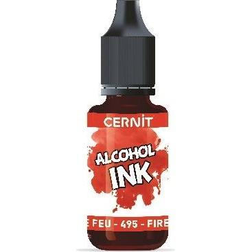 Cernit, Künstlerfarbe + Bastelfarbe, Alkoholtinte (Feuerrot)