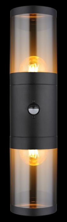 Produktbild Globo Aussenleuchte Xeloo schwarz matt 2xE27 (E27, IP44)