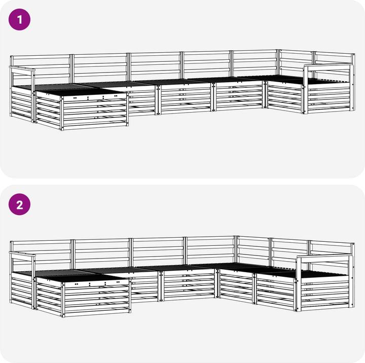 Produktbild vidaXL Outdoor-Sofa