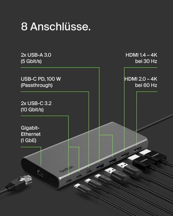 Produktbild Belkin INC015BTSGY-CZ (USB-C, 1 Port)