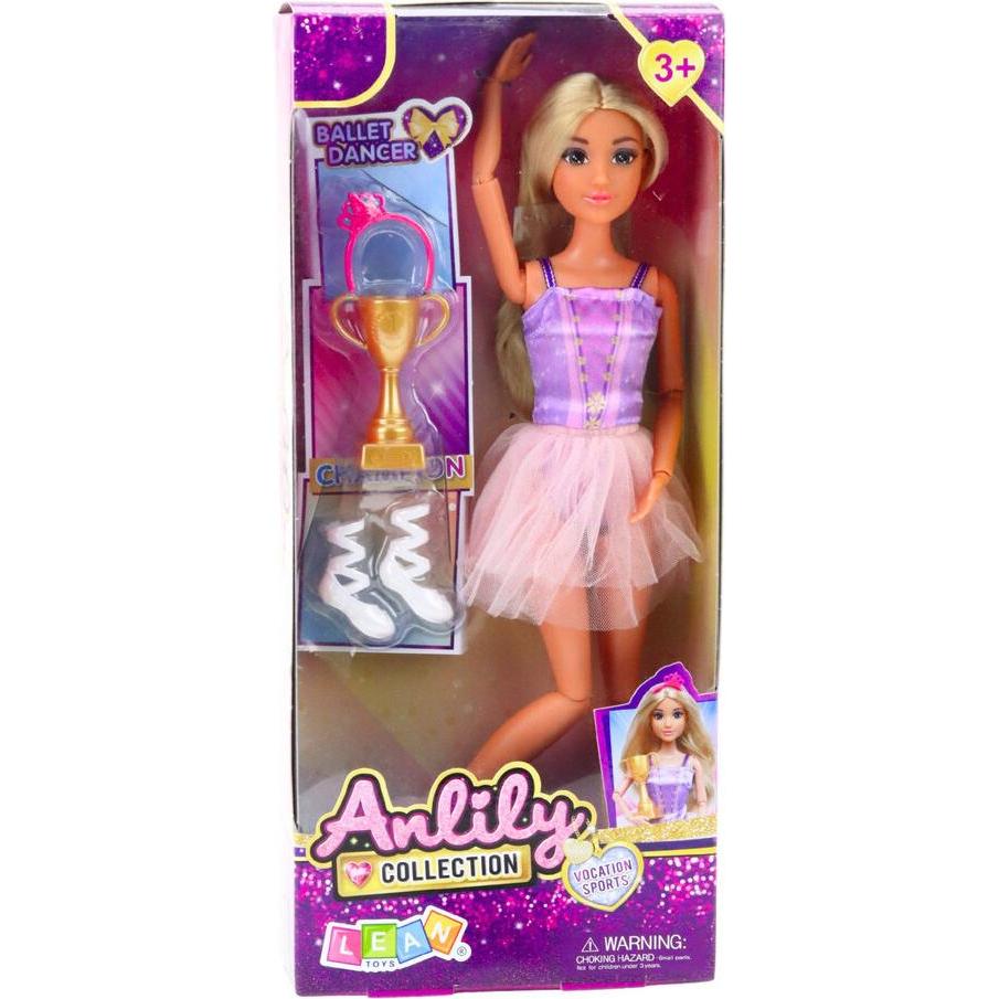 Lean Toys Lean Anlily Ballerina Puppe Im Kleid Bewegliche Gliedmassen Zubehör (66648647)