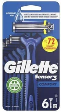 Immagine prodotto Gillette Sensor 3 Comfort Razor Blades 6 Pieces (6x)