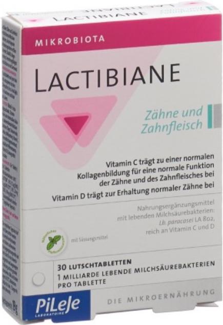 Image du produit Lactibiane Buccodental pastilles 30 pcs (30 pièce(s), Cachets, 32 g)