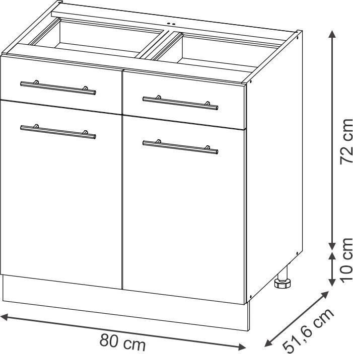 Actual product image Vicco Küchenunterschrank Fame-Line