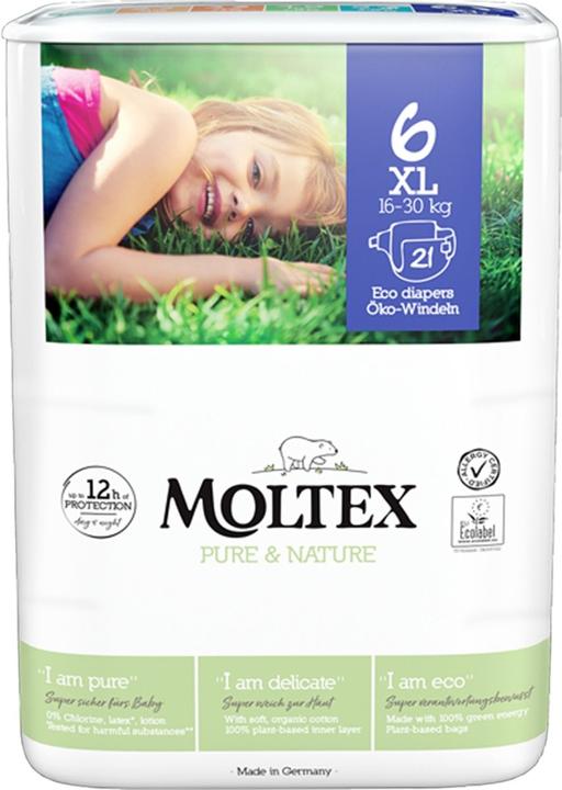 Image du produit Ontex Moltex Nature N°1 XL 16kg+ (Taille 6, 21 pcs)
