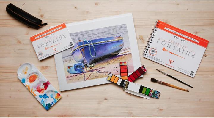 Image du produit Clairefontaine - Orange (300 g/m², 12x)