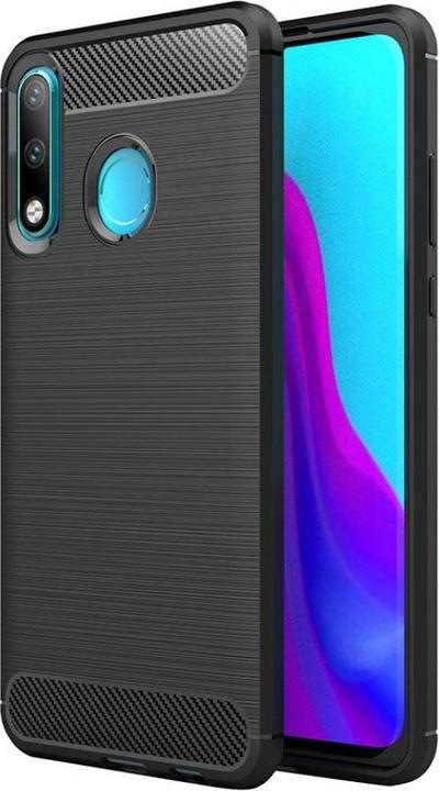 Actual product image Screenguard Huawei P30 Lite Cover Carbon Brushed Soft TPU (Huawei P30 Lite)