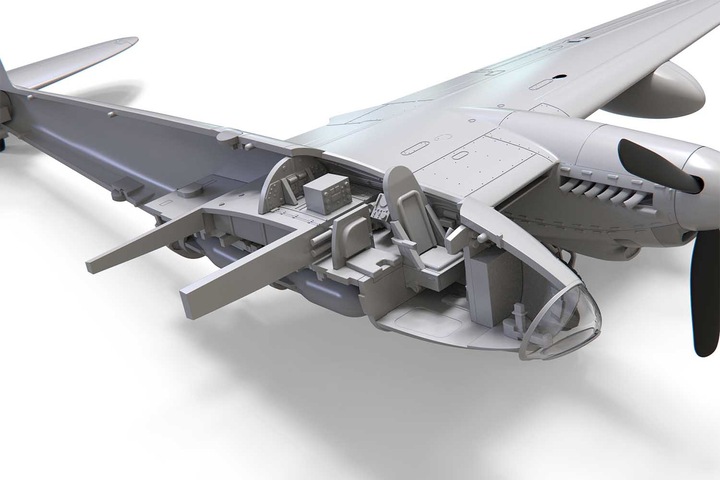 Actual product image Airfix De Havilland Mosquito B.XVI