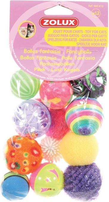 Immagine prodotto Zolux Giocattoli per gatti - set di 10 diversi da 4 cm (Palla giocattolo per gatti)