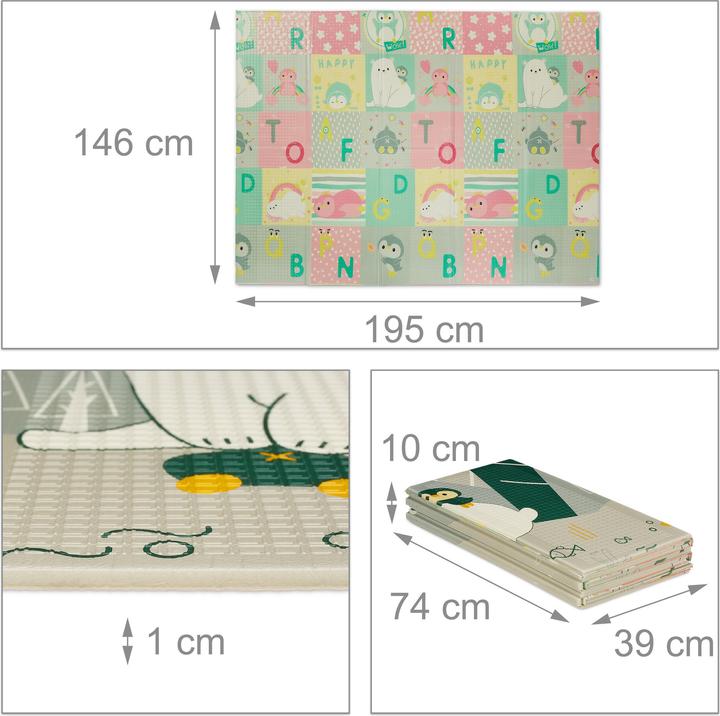 Actual product image Relaxdays Spielmatte (195 x 146 x 1 cm)