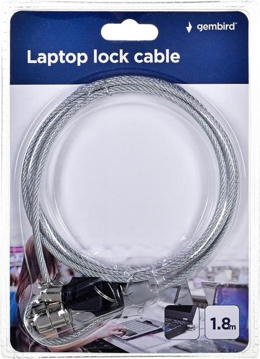 Actual product image Gembird LK-K-01 - Security cable lock - 1.8