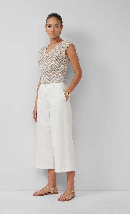 Produktbild S.Oliver Hose Wide-Leg-Culotte aus Lyocell-Baumwollmix (38)