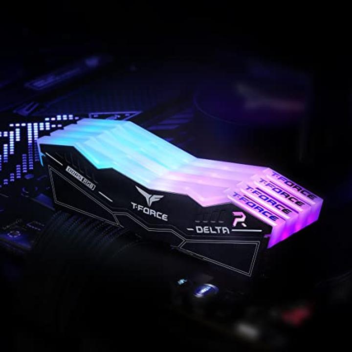 Actual product image Team Group D532GB 7600-36 Delta RGB bk K2 TEM (2 x 16GB, 7600 MHz, DDR5 RAM, DIMM)