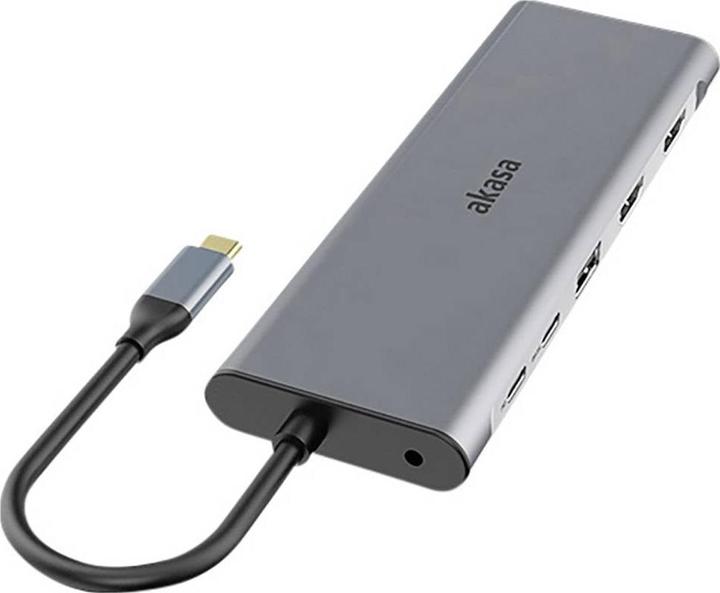 Actual product image Akasa USB Type-C 14-In-1 dokovacÃ stanice (USB-C, 3 Ports)