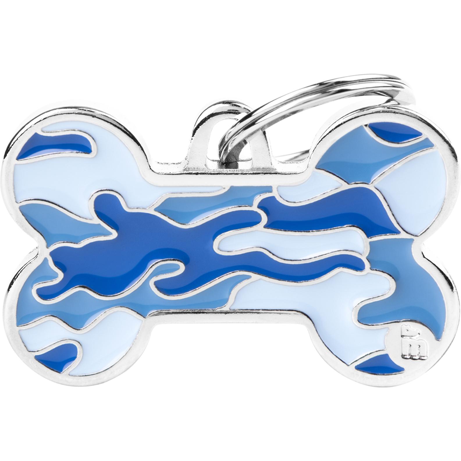 Myfamily MyFa tegn style, ben L, camouflage blå (L), Collare + Guinzaglio