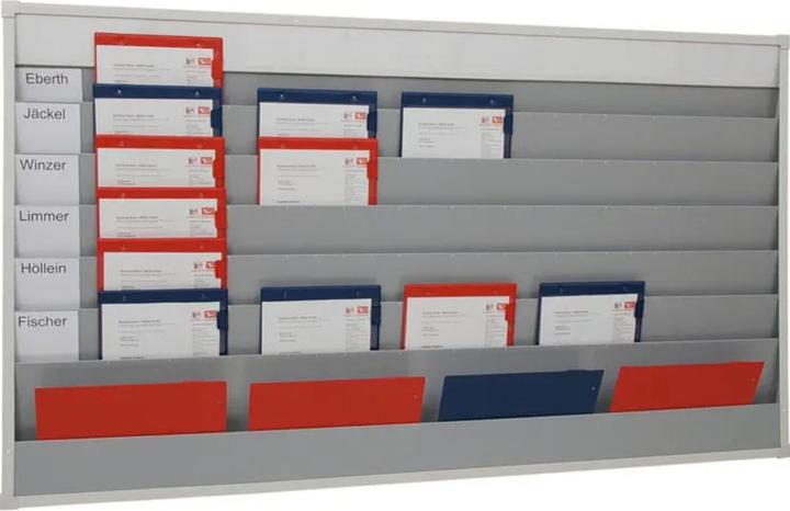 Actual product image Eichner Planning board H900xW1580xD78 mm 6 rails grey