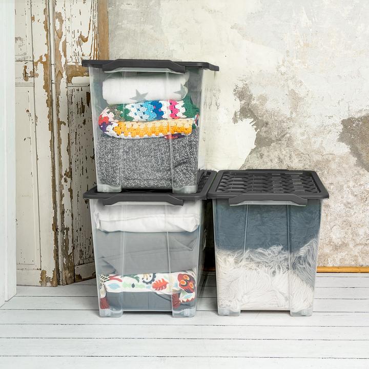 Produktbild Rotho 3er Set Box 65 l EVO SAFE (59 x 39.5 x 41 cm, 65 l)