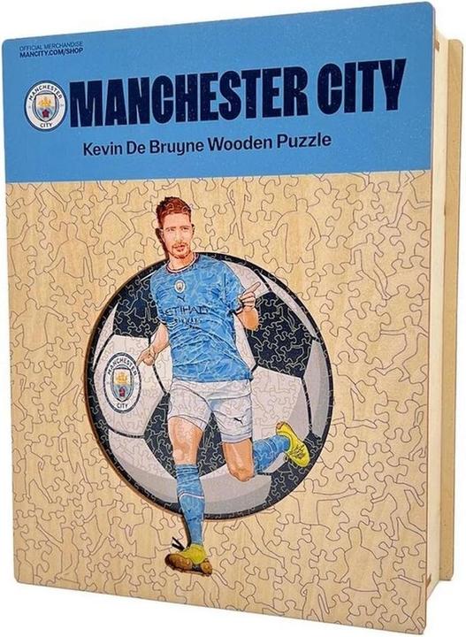 Productafbeelding Iconic Man City FC - Kevin De Bruyne - Houten legpuzzel maat M (270 stukjes) (270 onderdelen)