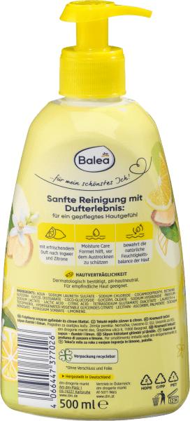 Actual product image dm Balea Liquid Soap Ginger Lemon (Liquid soap, 500 ml)