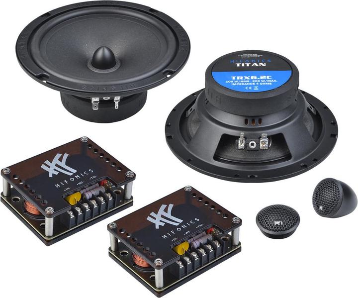 Actual product image Hifonics TRX6.2C - Autospeaker - 16,5cm 2 weg composet - 165mm luidsprekers - 100 Watt RMS (200 W, 16.50 cm)