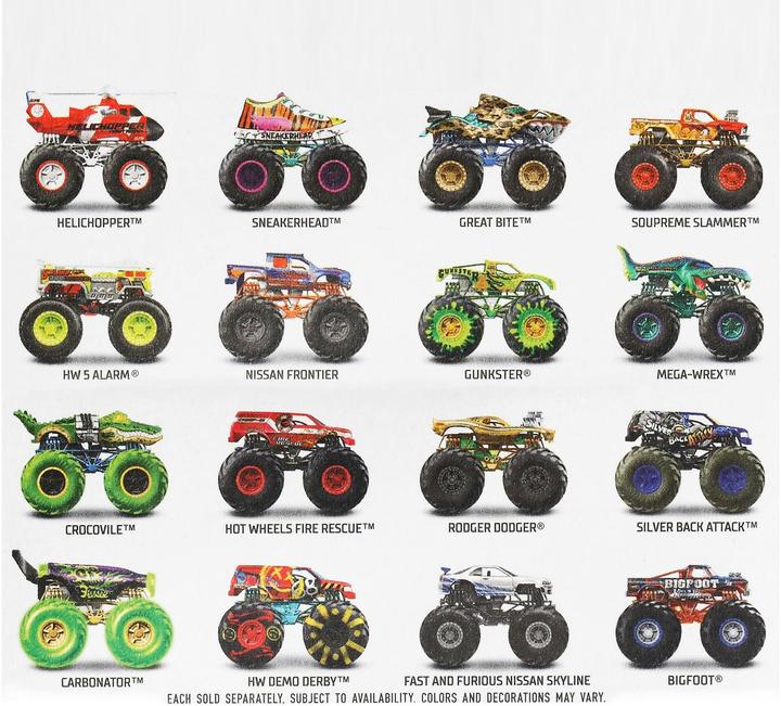 Actual product image Hot Wheels monster truck (assorted)