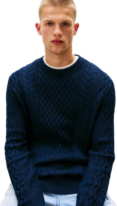 Produktbild Tommy Jeans Tjm Slm Badge Cable Knit Sweater (S)