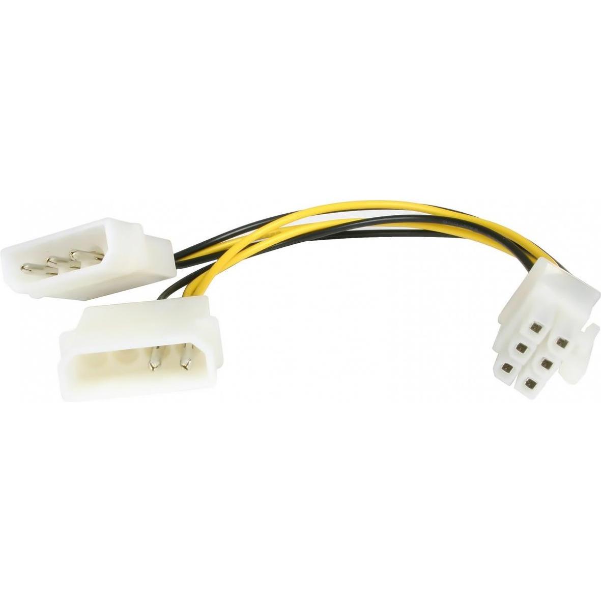 StarTech 6in Lp4 To 6 Pin Pcie Adapter, Interne Kabel (PC)