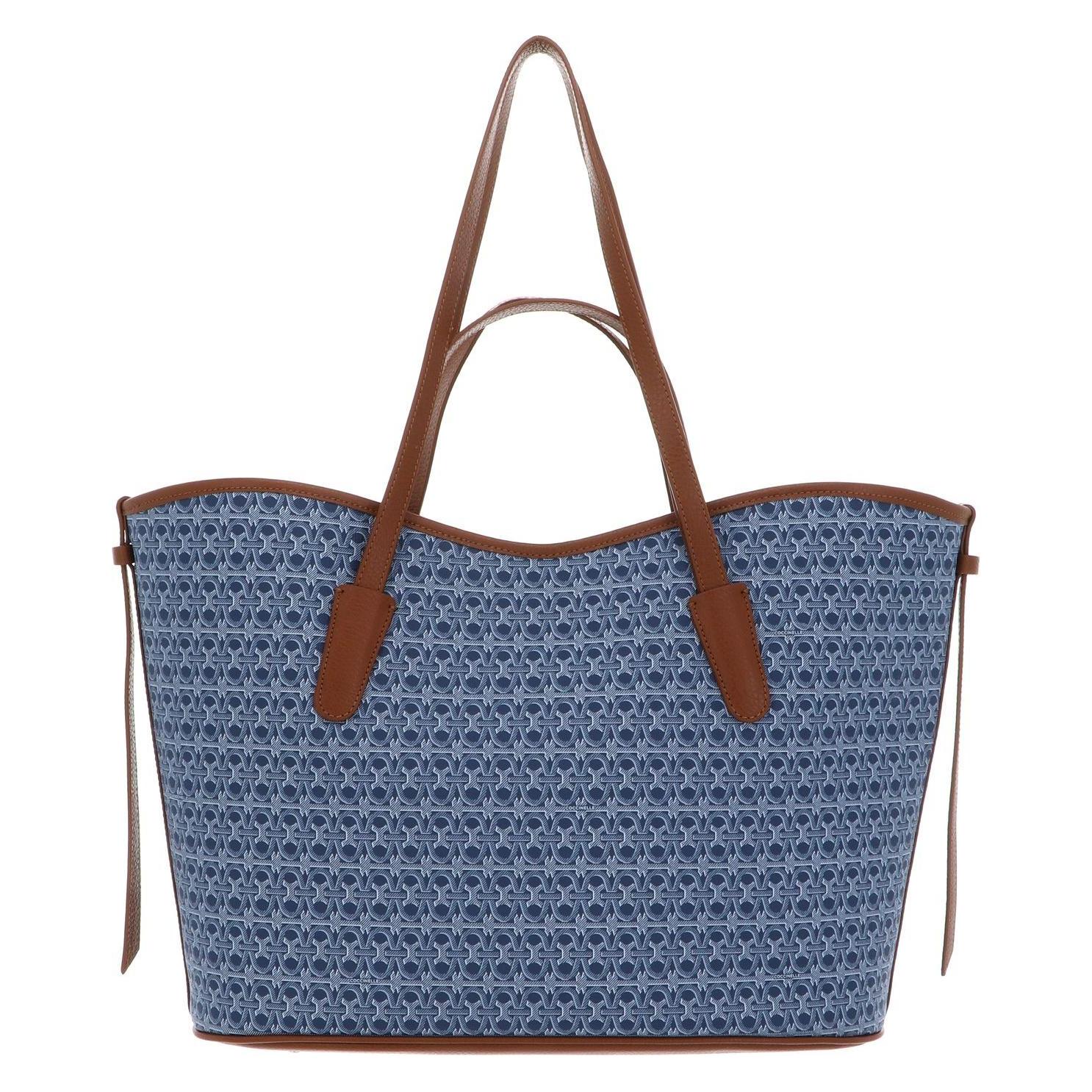 Coccinelle, Damen, Tasche, Never Without Bag Monogra Handbag, Blau