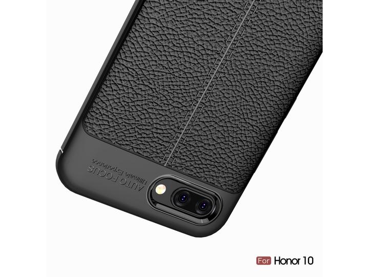 Produktbild Screenguard Honor 10 Hülle Leather Design TPU Cover