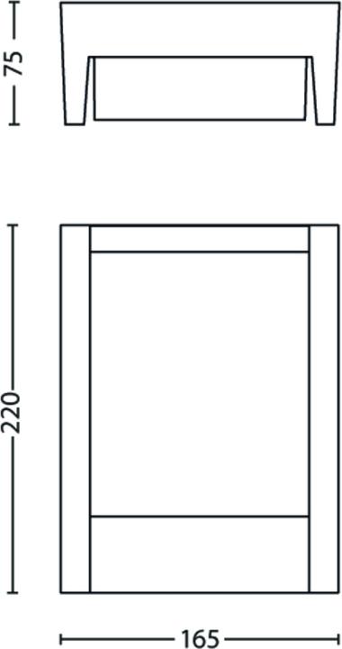 Actual product image Philips ARBOUR WALL AN 3.8W 30K HV UE (800 lm)