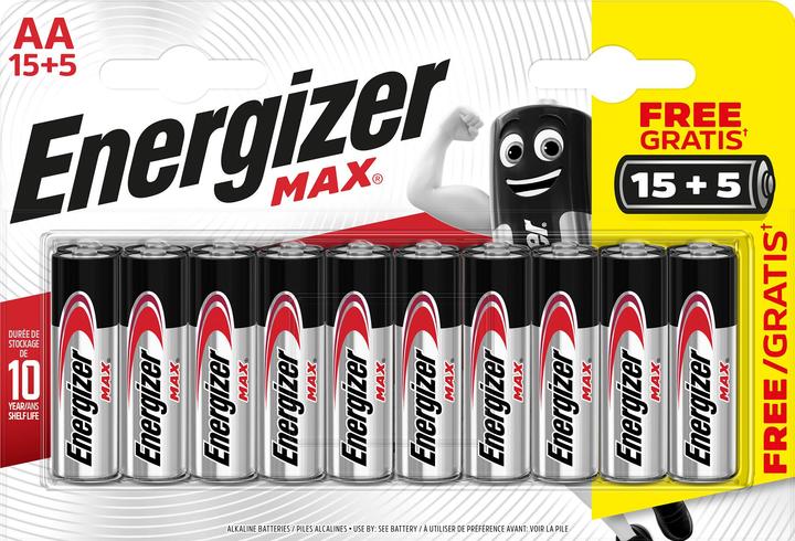 Actual product image Energizer Max Alkaline (20 pcs., AA, 2700 mAh)