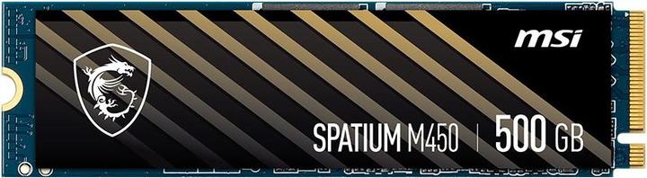 Actual product image MSI SSD SPATIUM M450 PCIE 4.0 NVME M.2 500GB V (500 GB, M.2 2280)