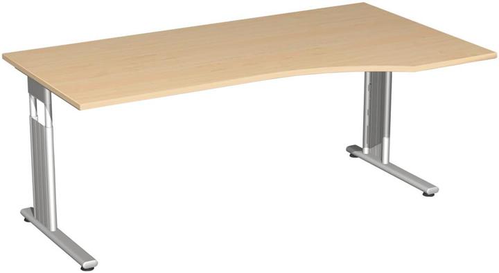 Produktbild Geramöbel PC-Schreibtisch r Ahorn 1800x800-1000x680 Ahorn