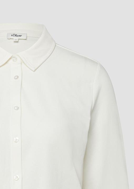 Immagine prodotto s.Oliver T-Shirt Verkürzte Jerseybluse mit Elastikbund hinten (48)