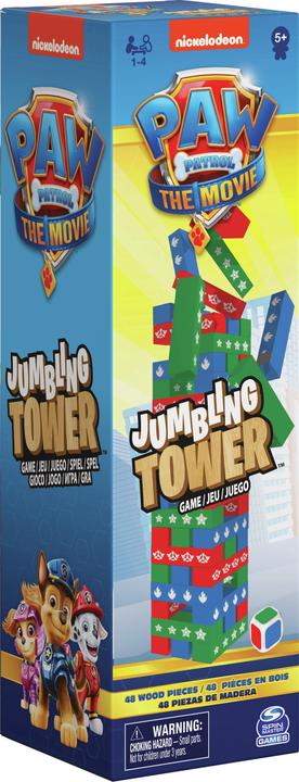 Spin Master Games PAW Patrol: Der Kinofilm - Wackelturm, Geschicklichkeitsspiel mit Motiven aus dem PAW Patrol (Multilingual)