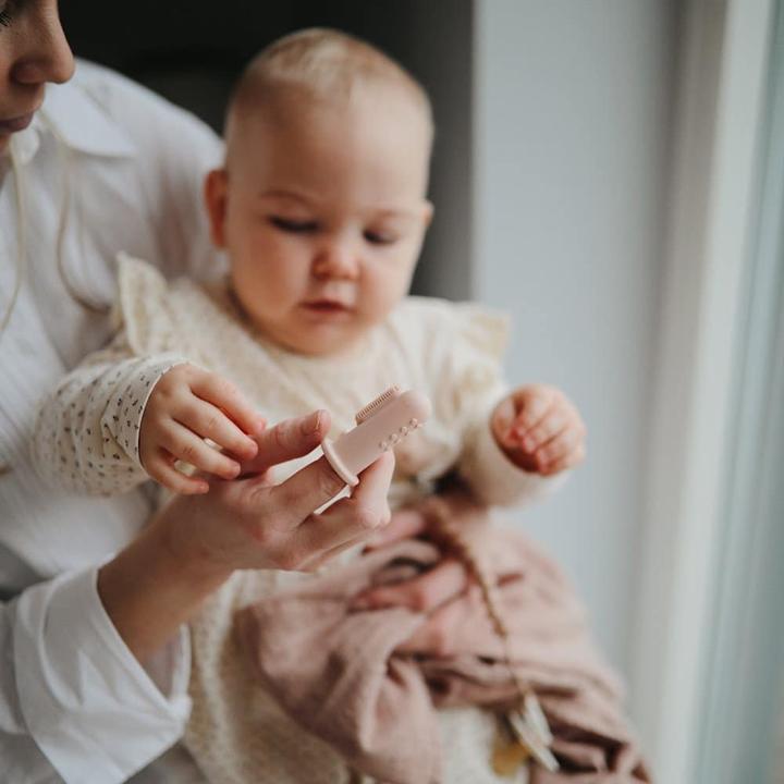 Immagine prodotto Mushie Set di 2 spazzolini da dito in polvere Daffodil (2 x)