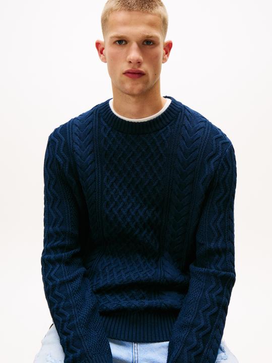 Produktbild Tommy Jeans Tjm Slm Badge Cable Knit Sweater (S)