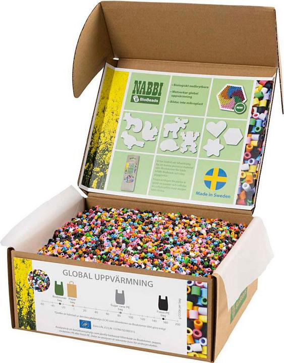 Creativ Company NABBI BioBeads Med Standardfarben - 55000 Stück.