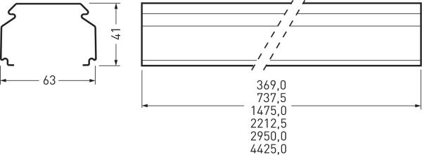 Produktbild Trilux 07650 L150#7273300 Tragprofil IP20 1475mm sw (147.50 cm)